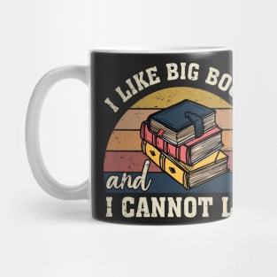 I Like Big Books And I Cannot Lie Shirt, Vintage Book Lover Shirt, Book Reader Gifts,Bookish Shirt,Reading Tee, Bookworm Shirt,Librarian, Retro Mug